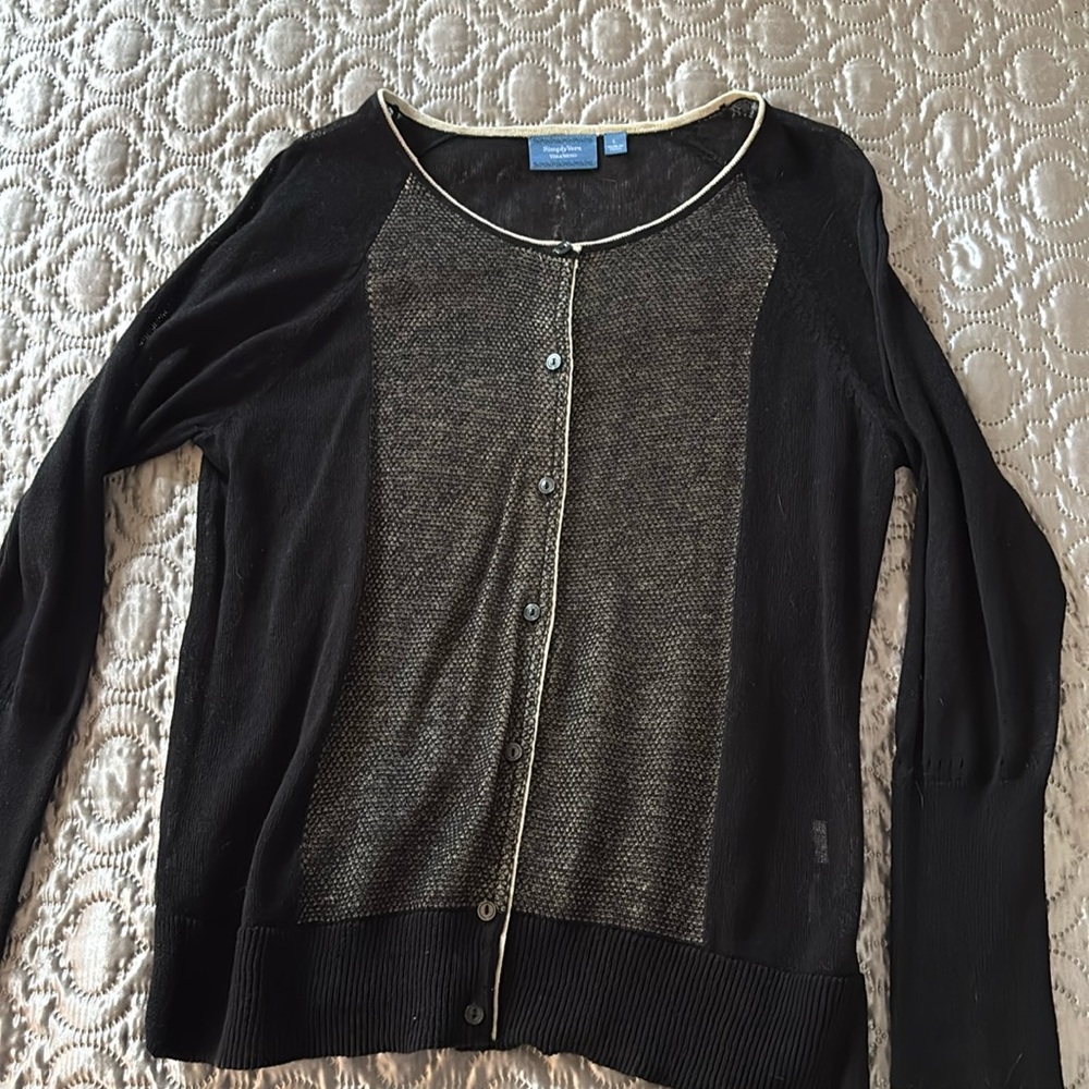 Black Sheer Top